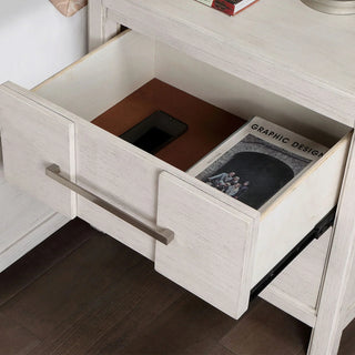 23" Berenice Transitional Solid Wood 2-Drawer Nightstand