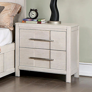 23" Berenice Transitional Solid Wood 2-Drawer Nightstand