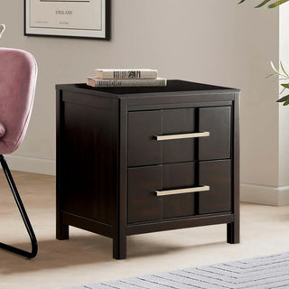 23" Berenice Transitional Solid Wood 2-Drawer Nightstand