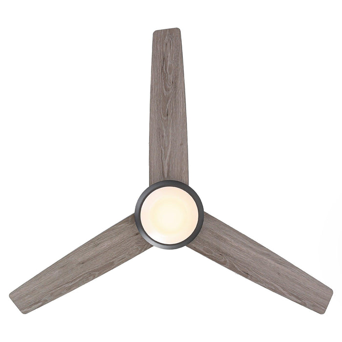 52" 4 Speed Wall Control Ceiling Fan with LED Lighting