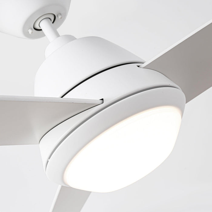 52" 4 Speed Wall Control Ceiling Fan with LED Lighting