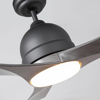 54" Hamptons Industrial 3 Blades LED Ceiling Fan with Remote Control