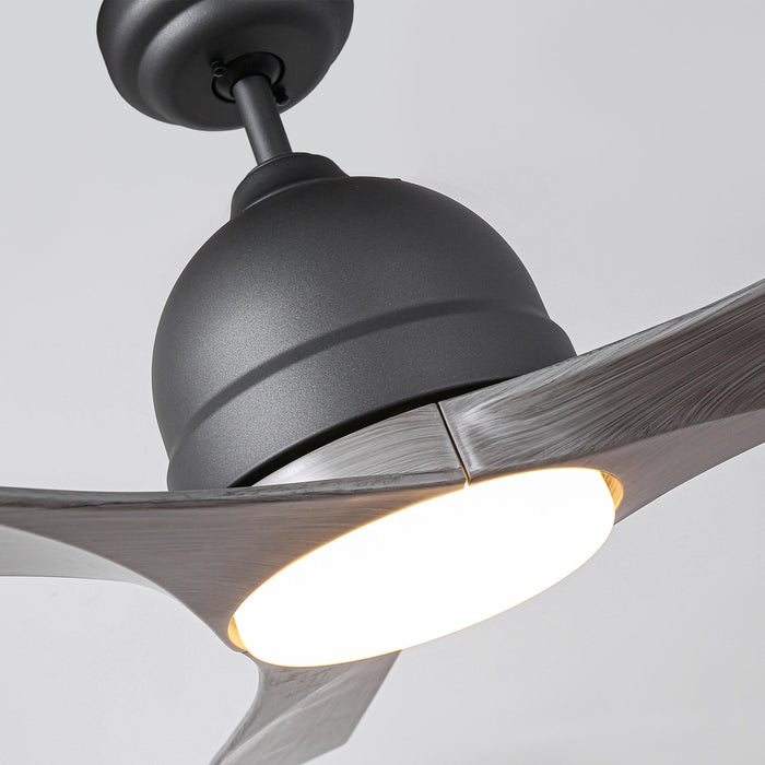 54" Industrial 3 Blades LED Ceiling Fan with Remote Control