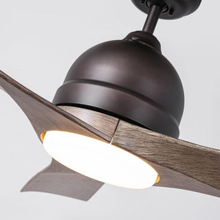 54" Hamptons Industrial 3 Blades LED Ceiling Fan with Remote Control