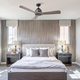 54" Hamptons Industrial 3 Blades LED Ceiling Fan with Remote Control