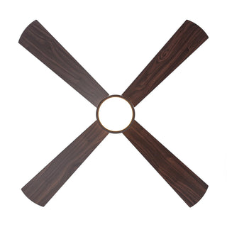 52 Inch Bucholz Hamptons Industrial Dimmable RGB LED Ceiling Fan with Remote and APP Control