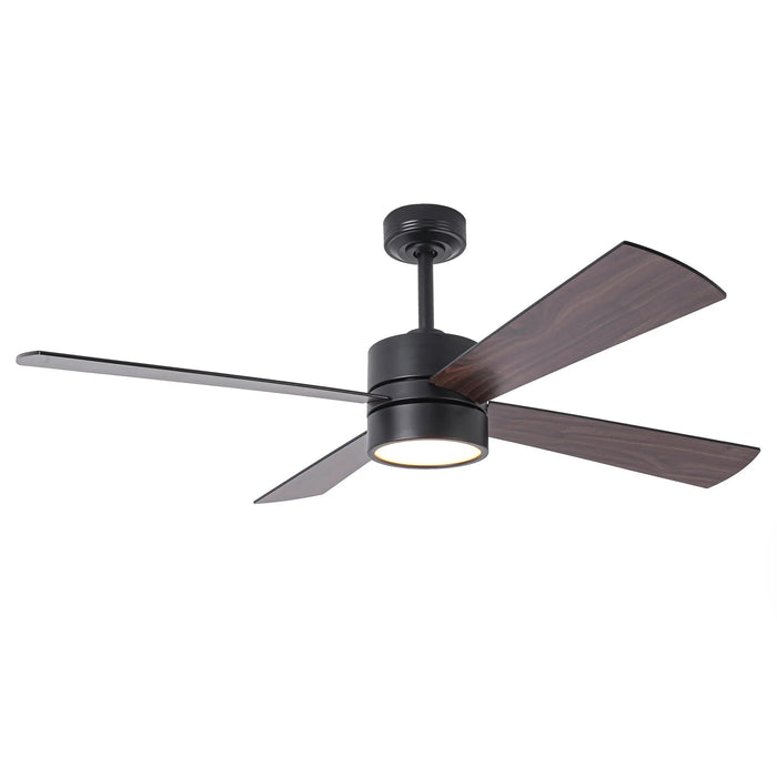 52 Inch Bucholz Industrial Dimmable RGB LED Ceiling Fan with Remote and APP Control