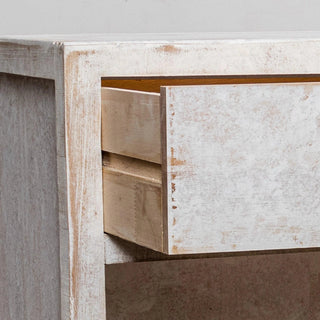 Classic White Solid Wood 1-Drawer Nightstand Side Table