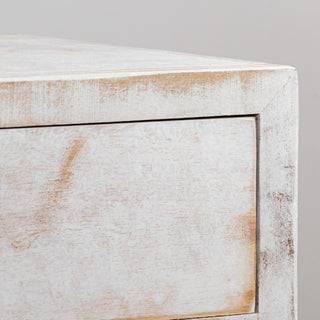 Classic White Solid Wood 1-Drawer Nightstand Side Table