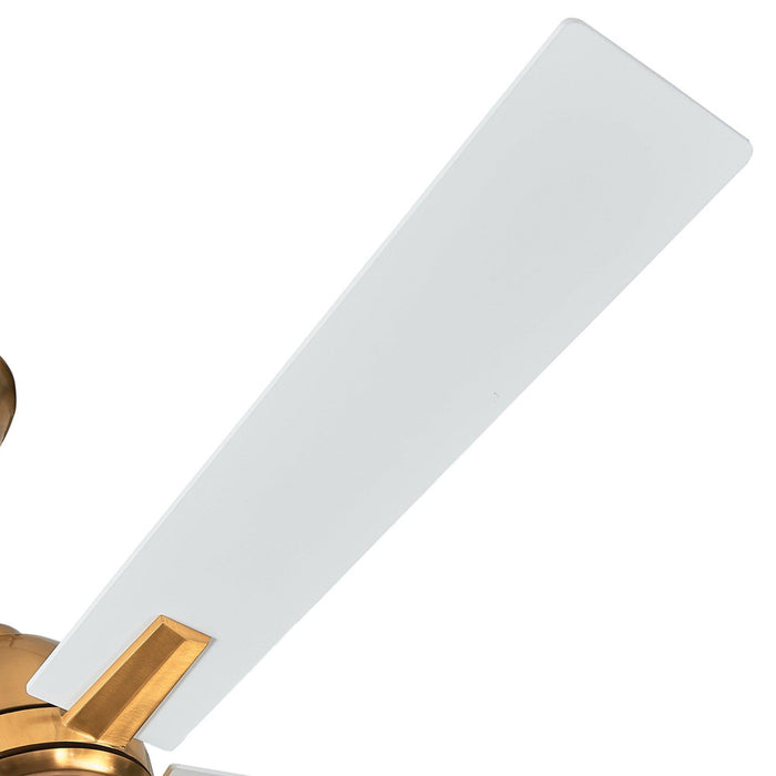 48" Linden DC Motor Downrod Mount Reversible Ceiling Fan with Lighting and Remote Control