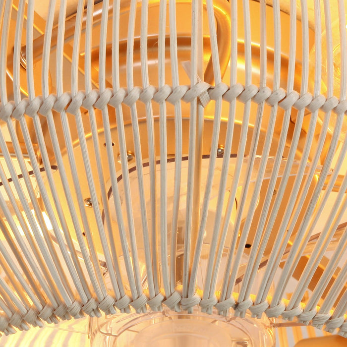 20 Inch Flora DC Motor Farmhouse Flush Mount Ceiling Fan with Light