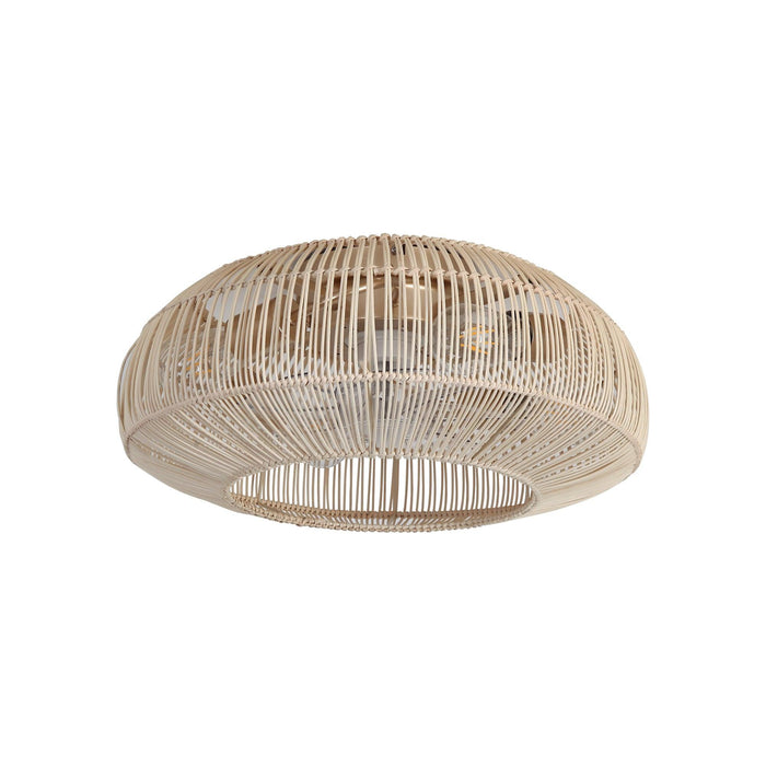 20 Inch Flora DC Motor Farmhouse Flush Mount Ceiling Fan with Light