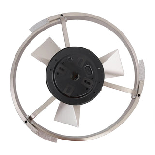 20 Inch Hazel Satin Nickel Flush Mount LED Ceiling Fan with Remote Control