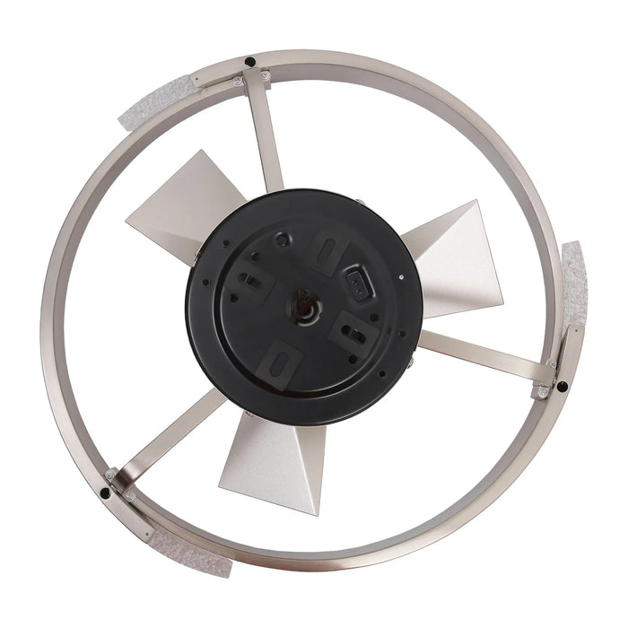 20 Inch Hazel Satin Nickel Flush Mount LED Ceiling Fan with Remote Control