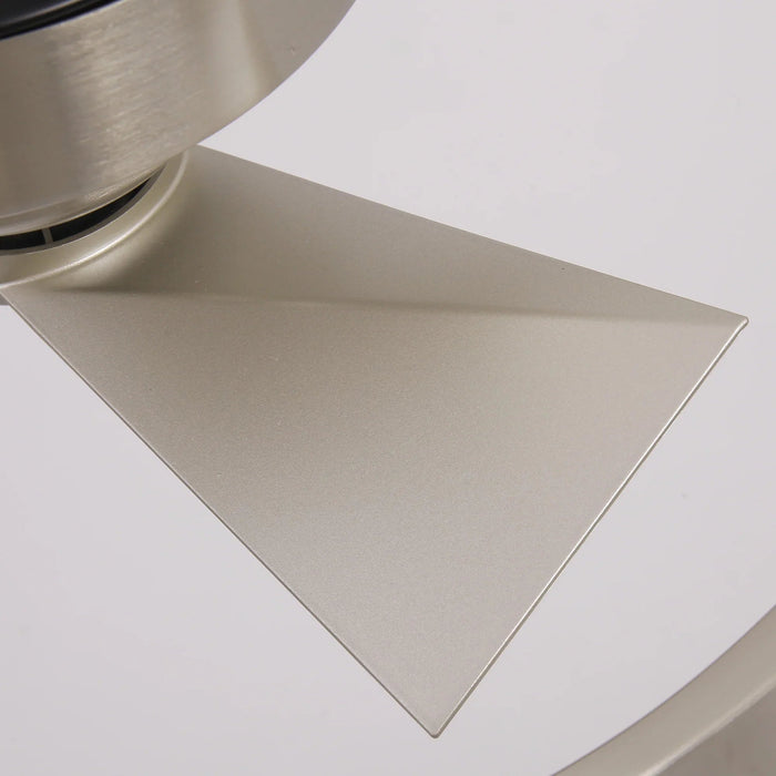 20 Inch Hazel Satin Nickel Flush Mount LED Ceiling Fan with Remote Control