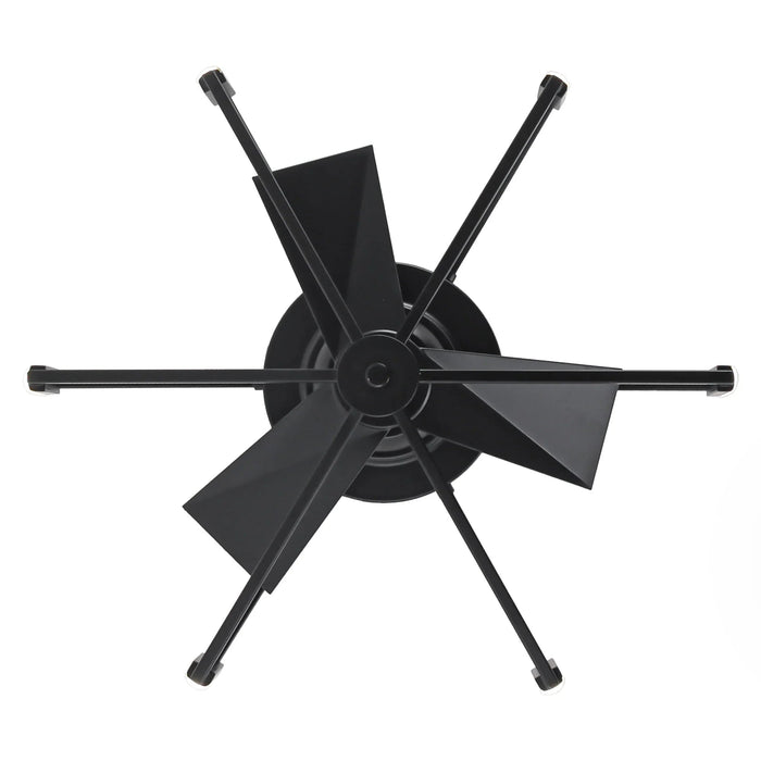 21 Inch Wade Black Industrial Flush Mount LED Ceiling Fan