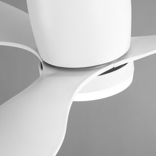 52" Aura Modern Flush Mount Ceiling Fan with LED Light