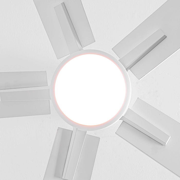 48" DC Motor 5 Blades Modern Downrod Mount Ceiling Fan