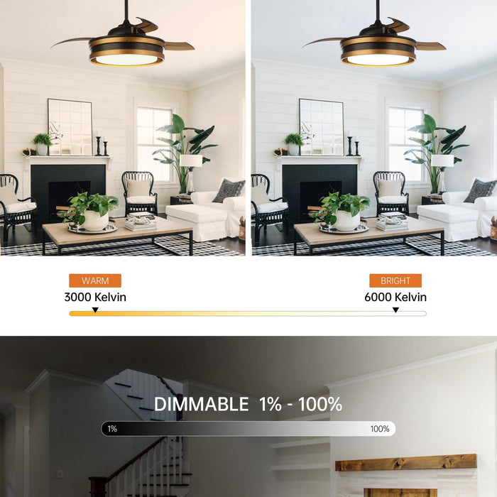 52" Cochin Smart Fan with LED Light