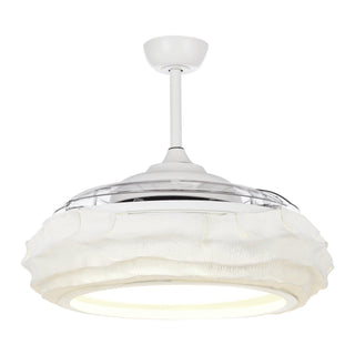 52" Jaipur Hamptons Smart Retractable Ceiling Fan with LED Light