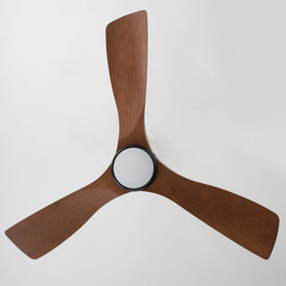 42 Inch Hamptons Patio Guard IP65 Outdoor DC Motor Black Modern Hanging Buckle Downrod Ceiling Fan with Light
