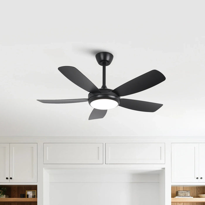 42 Inch Gladys Modern Black LED Ceiling Fan with Remote Control