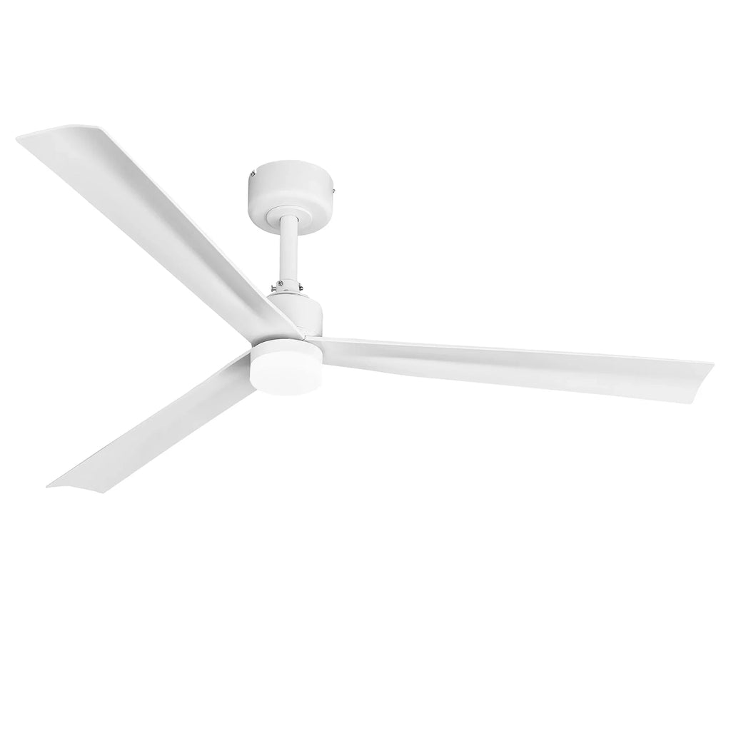 50 Inch Rae Hamptons Modern Downrod Mount LED Ceiling Fan with Remote ...