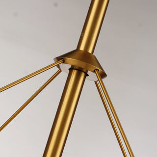 30 Inch Mona Golden Downrod Mount Caged Ceiling Fan With Lighting