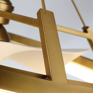 30 Inch Mona Golden Downrod Mount Caged Ceiling Fan With Lighting