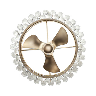 32 Inch Antique Silver Ogden Luxury Ceiling Fan with Light and Remote Control