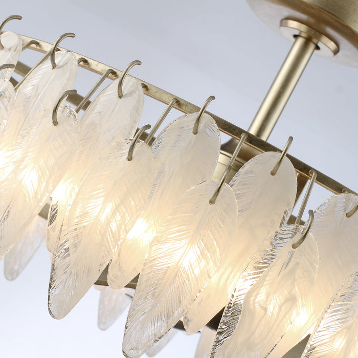 32 Inch Antique Silver Ogden Luxury Fandelier with Light and Remote Control