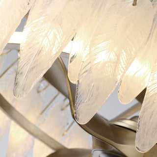 32 Inch Antique Silver Ogden Luxury Ceiling Fan with Light and Remote Control