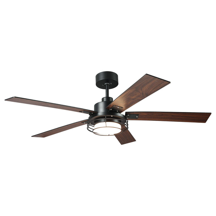 52 Inch Bernice DC Motor Industrial Downrod Ceiling Fan with LED Light and Remote Control