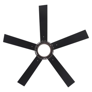 52 Inch Bernice DC Motor Industrial Downrod Ceiling Fan with LED Light and Remote Control