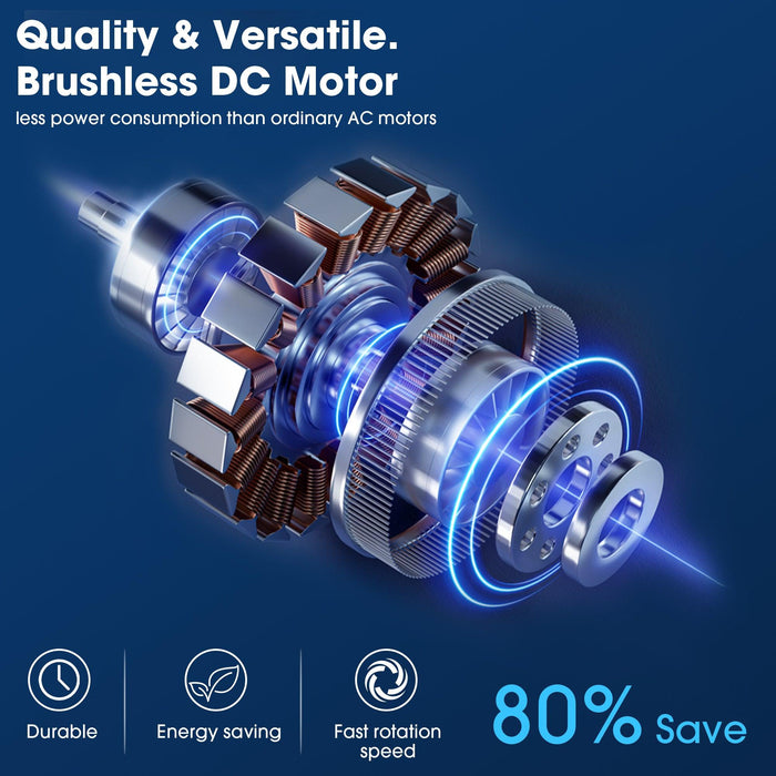 52 Inch Bernice DC Motor Industrial Downrod Ceiling Fan with LED Light and Remote Control