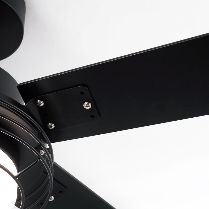 52 Inch Bernice DC Motor Industrial Downrod Ceiling Fan with LED Light and Remote Control