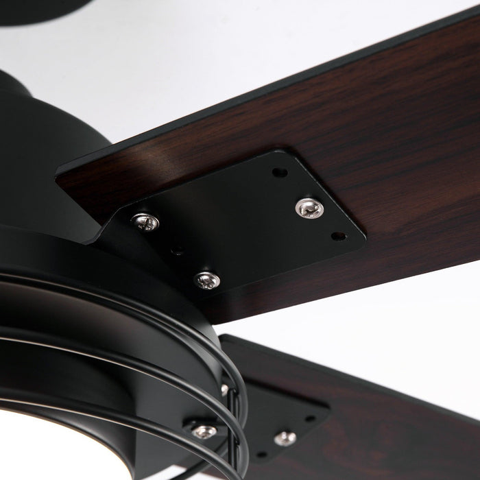 52 Inch Bernice DC Motor Industrial Downrod Ceiling Fan with LED Light and Remote Control