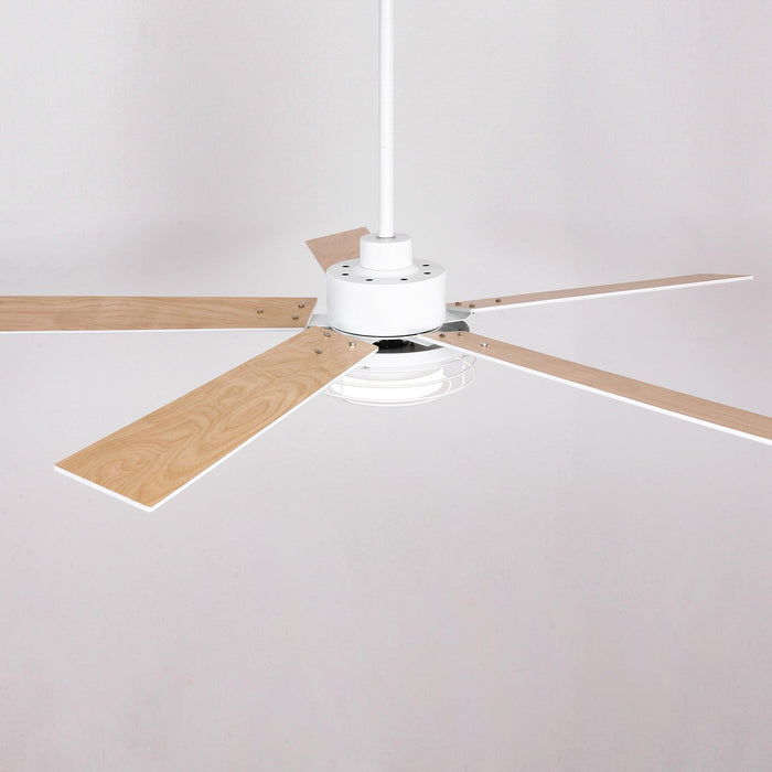 52 Inch Bernice DC Motor Industrial Downrod Ceiling Fan with LED Light and Remote Control