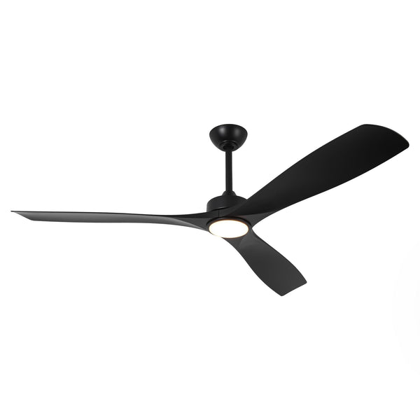 60 Inch Alexi Hamptons DC Motor Modern Downrod Ceiling Fan with LED Light