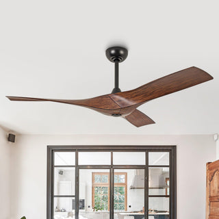 52 Inch Erin DC Motor Hamptons Industrial Downrod Ceiling Fan with Remote Control