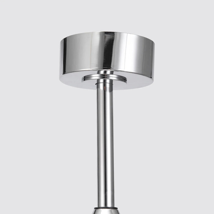 52 Inch Double-sided Blades Modern Downrod Mount Ceiling Fan with Main/Side LED Light