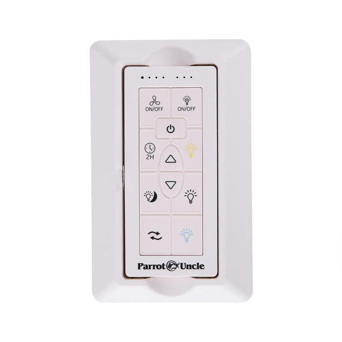 52 Inch Double-sided Blades Modern Downrod Mount Ceiling Fan with Main/Side LED Light