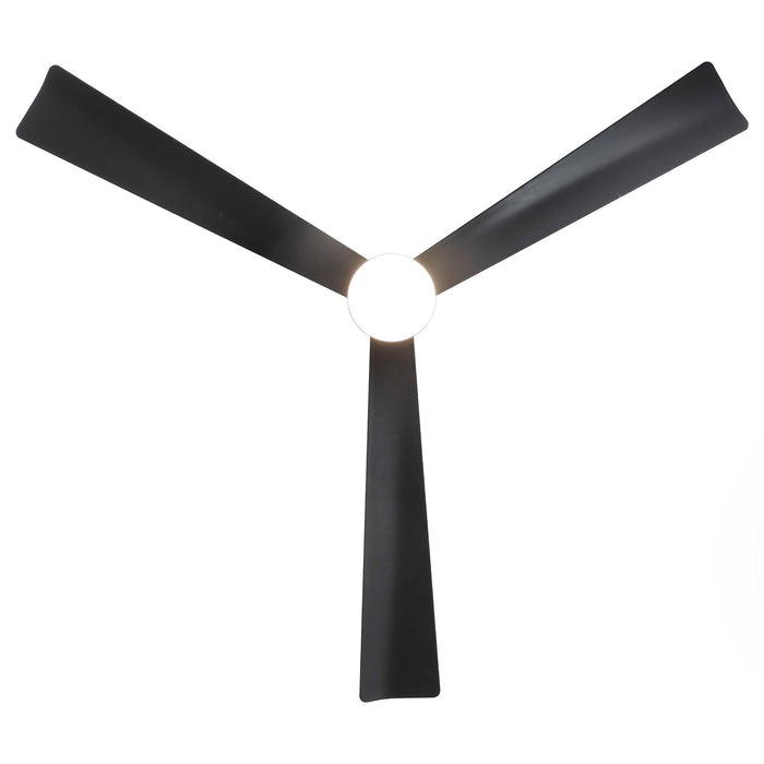 52 Inch Dinah Modern Downrod Mount Ceiling Fan with Remote Control and LED Light