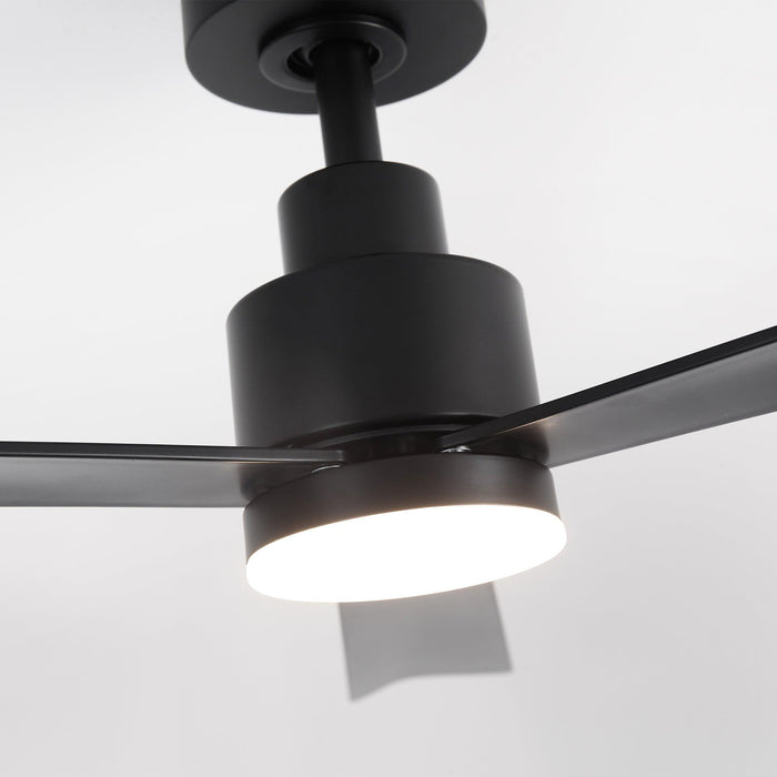 52 Inch Dinah Modern Downrod Mount Ceiling Fan with Remote Control and LED Light