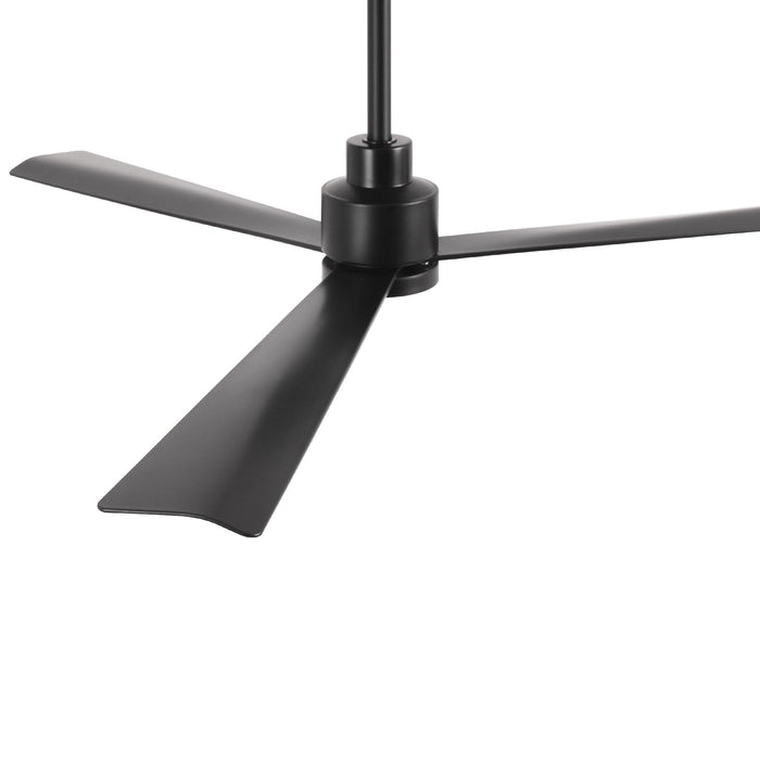 52 Inch Dinah Modern Downrod Mount Ceiling Fan with Remote Control and LED Light