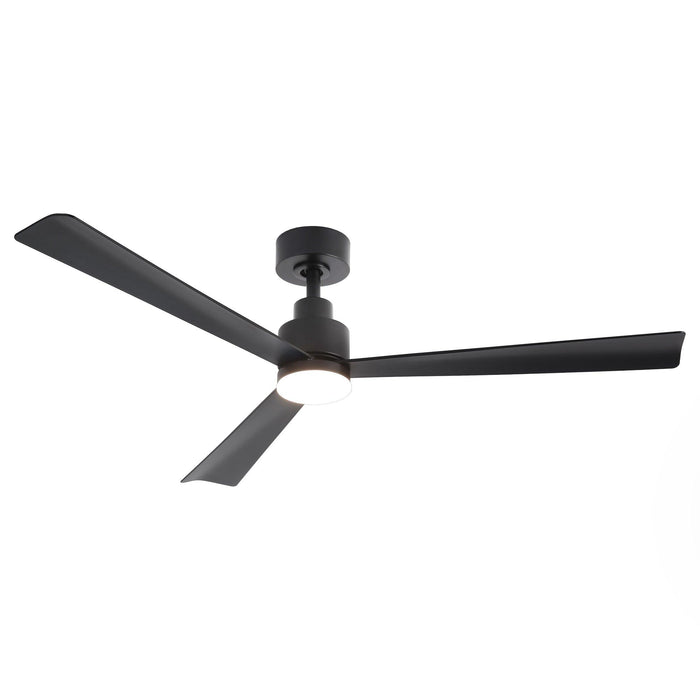52 Inch Dinah Modern Downrod Mount Ceiling Fan with Remote Control and LED Light