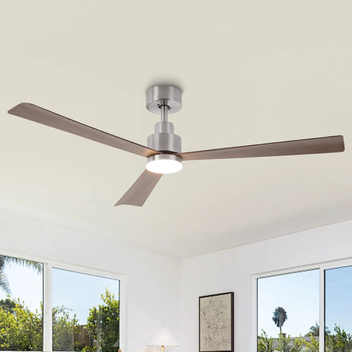 52 Inch Dinah Modern Downrod Mount Ceiling Fan with Remote Control and LED Light