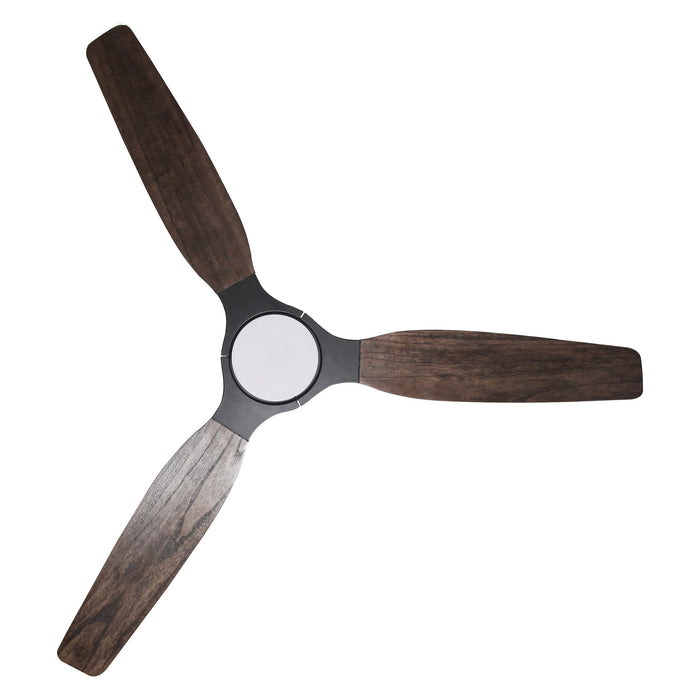 56 Inch Louise Downrod Mount LED Ceiling Fan with Remote Control