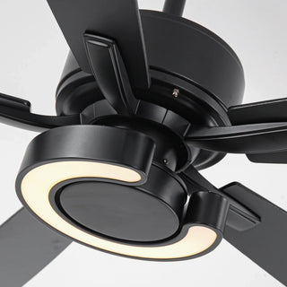 52 Inch Arlen Double-sided Blades Downrod Mount LED Ceiling Fan with Remote Control