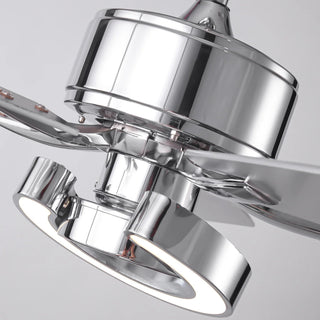 52 Inch Arlen Double-sided Blades Downrod Mount LED Ceiling Fan with Remote Control
